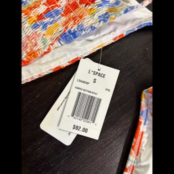 L*Space 3pc Bikini Set Marley Top Aubree & Barlette Bottoms Forever Flowers Sz S - Picture 10 of 15